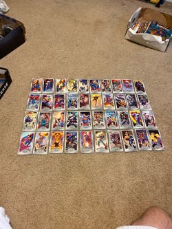 40 super man cards from 1994