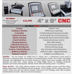 It a 4X8  well made, brand new CNC plasma cutter 