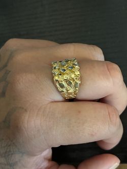 Gold nugget ring