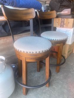 Two counter height stools