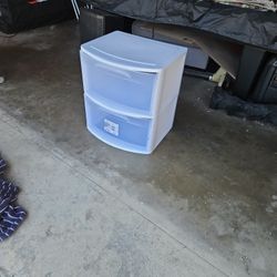 Plastic Drawer With 2 Drawers