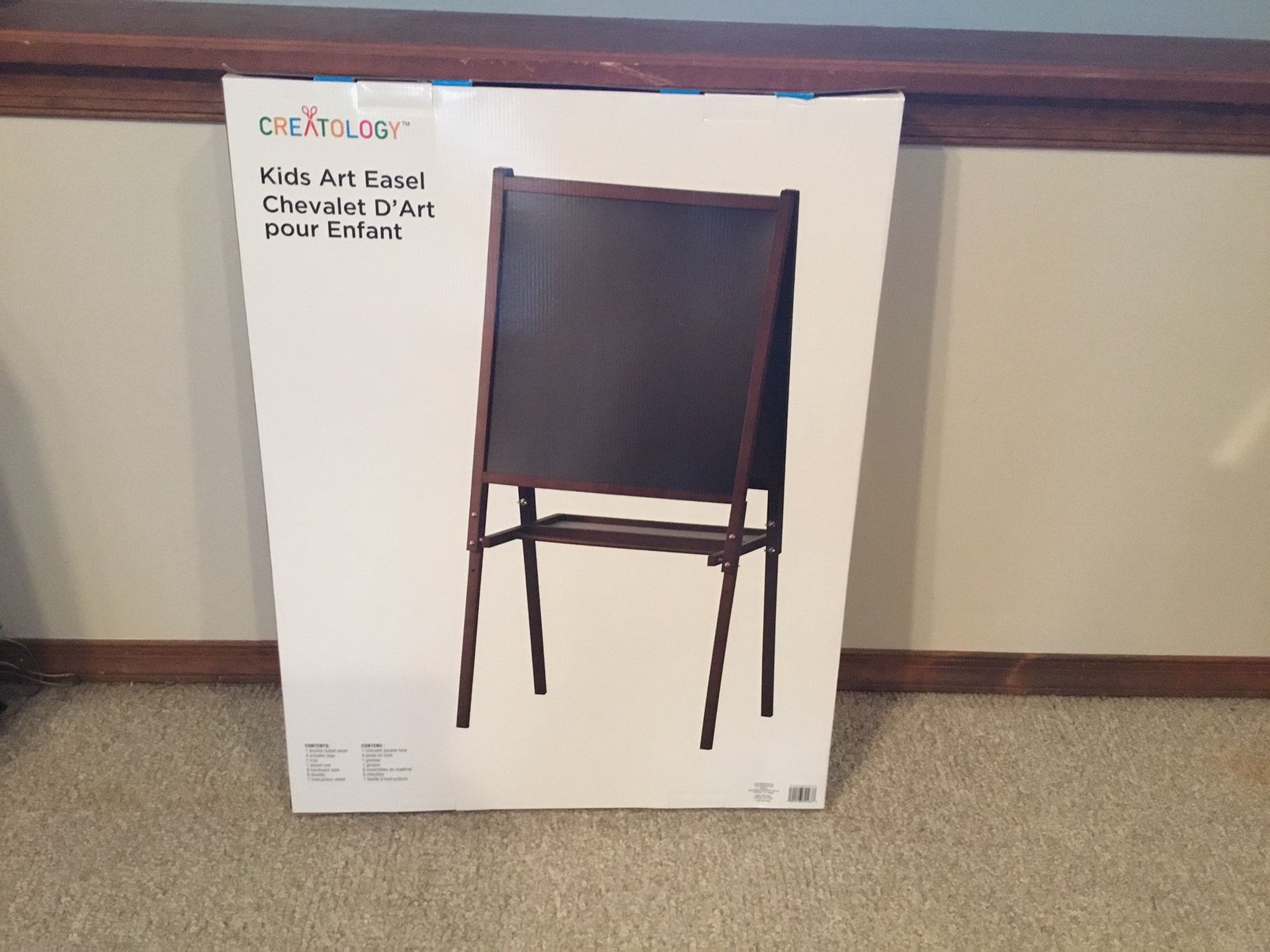 Creatology Kids Double Sided/Face Floor Easel Chalk Board Dry Erase