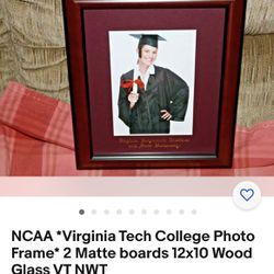Virginia Tech College Photo Frame Nice NWT