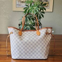 Authentic Neverfull MM Azure