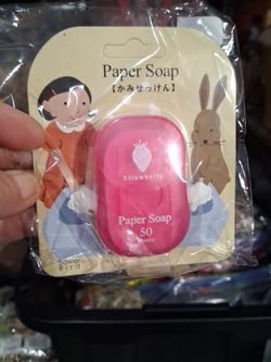 Bower Bird Strawberry Paper Soap 50 Sheets