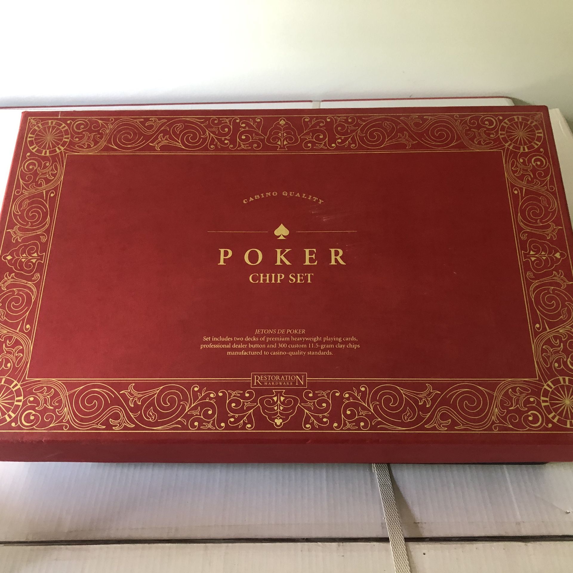 Brand New Restoration Hardware Poker Set