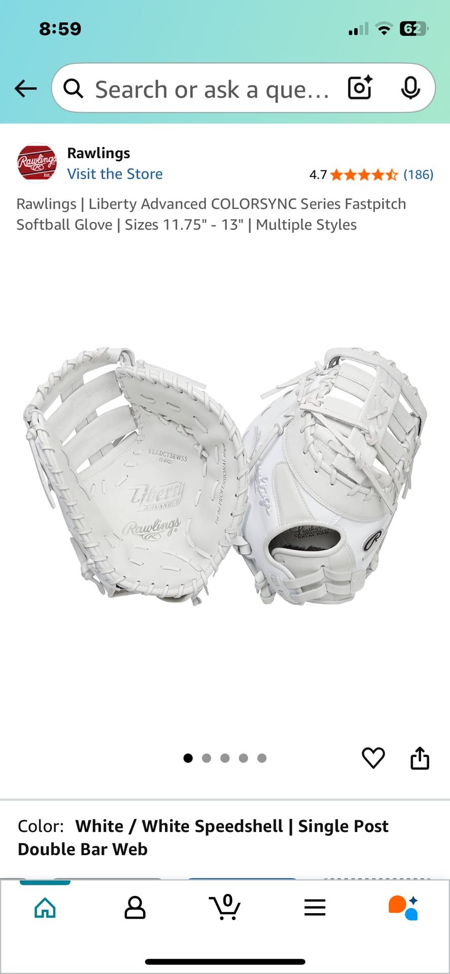 Softball Glove First Base