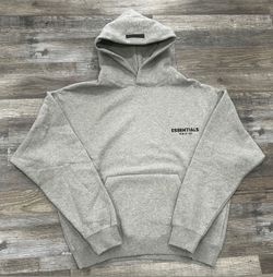 Grey Essentials Hoodie Size Medium