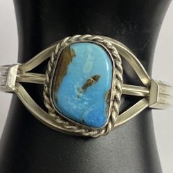 Turquoise Silver Cuff 