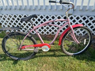 Beer bike 26 in beach cruiser bike with new chain ready to ride Amstel light