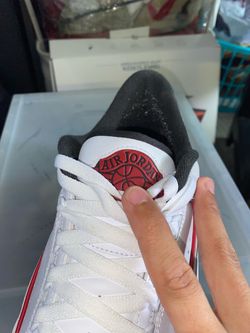 Air Jordan Low-Top Sneakers White Red