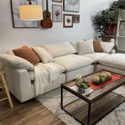 XL 4 Piece Cloud Couch Sectional