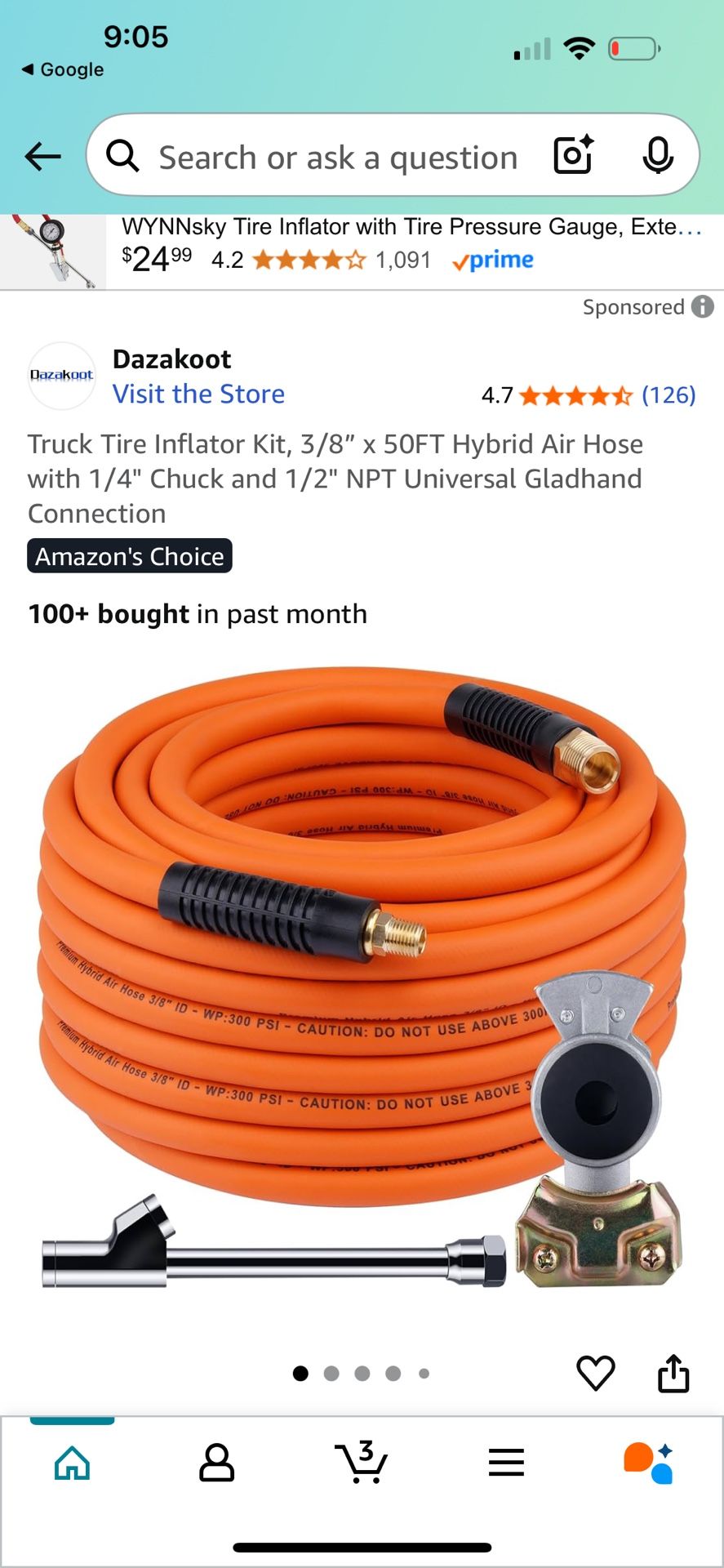 GLAD-HAND AIR HOSE