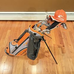 Cobra Go Time Junior Rickie Fowler 6 Golf Clubs w/Stand Bag- LH