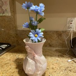Vase With Flowers Artificial 