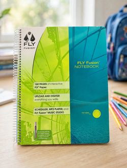 LeapFrog FLY Fusion Notebook 160 Pages Interactive FLY Paper Pentop Discontinued