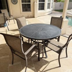 Patio Table With Four  Chairs 