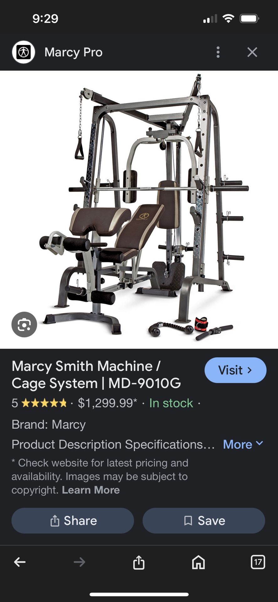 MARCY SMITH MACHINE /CAGE SYSTEM