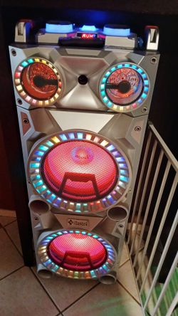 iBastek Large Party Speaker with LED Lights