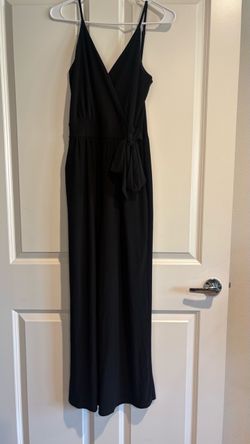 Black pant suit with pockets