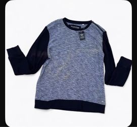 Guess Color Block Crewneck Sweater
