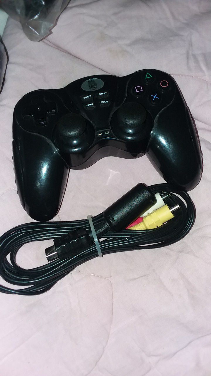 Ps2 power cord and one controller