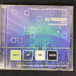 DJ Phantasy Presents Elements Of Freedom CD Hypnotic Drum & Bass 1998 CLP0312-2 (Rare Collectors Item!)