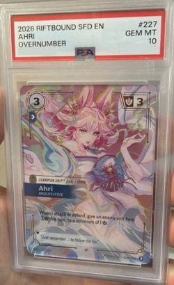 PSA 10 Ahri SFD ON