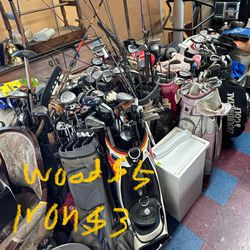 Lots Of Golf Clubs