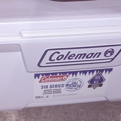 White Coleman Cooler