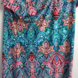 Women's Colorful Tunic Top Dress Xl