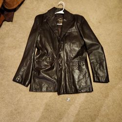 Vintage Pleather Brown Jacket