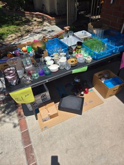 Glasses, shot glasses, misc...