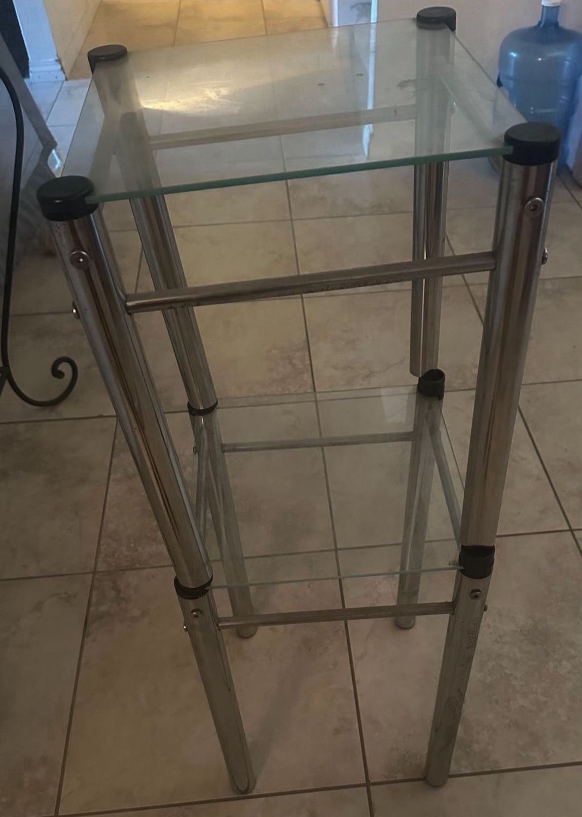 Stackable Tables Iron & Glass