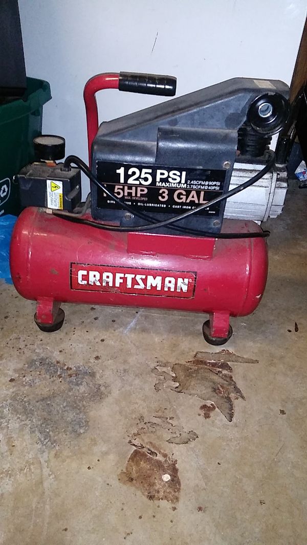 Craftsman 125 psi air compressor for Sale in Charlotte, NC OfferUp