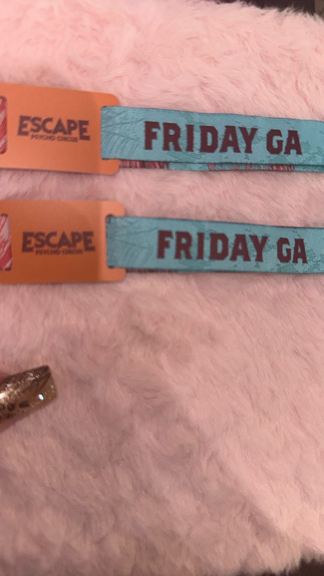 (1) ESCAPE TICKET GA 8/31 ONLY