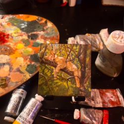 Cute Oil Painted Magnet Cat