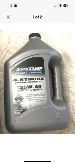 Quicksilver Mercury Outboard Engine Synthetic Blend 25W40 Oil