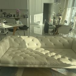 CHESTERFIELD LEATHER SOFA