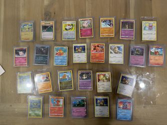 Pokémon cards - Fuecoco, Dusknoir, Meowth, Tepig
