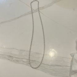 Torzal De Plata 925 Pesa 18 Gramos 24 Pulgadas