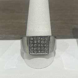 Sz 13 Stainless Steel Mens Ring
