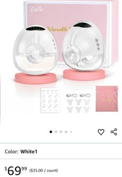 Lulia Breast Pump Hands Free, 4 Mode and 9 Level Wearable Breast Pump