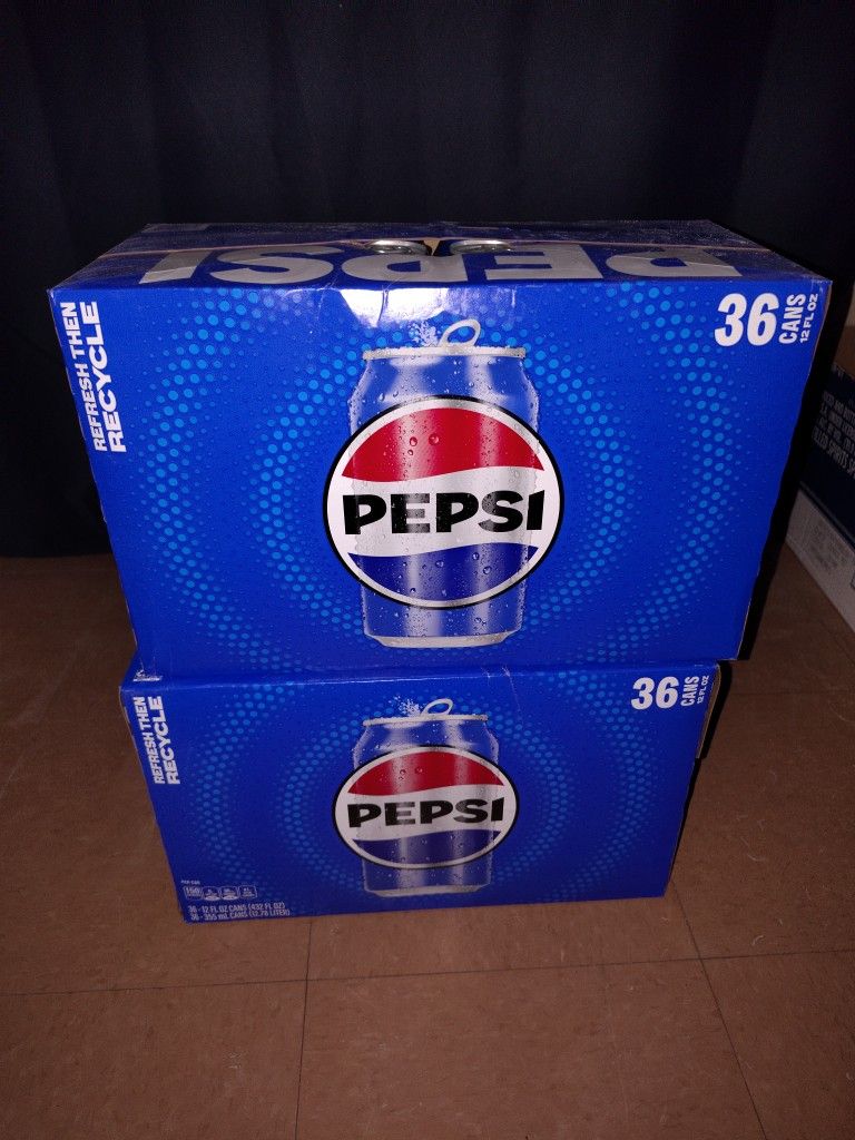 36 Pack Pepsi 12oz Cans $18 Each