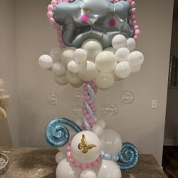 Baby shower, Gender reveal Mini Balloon Column 