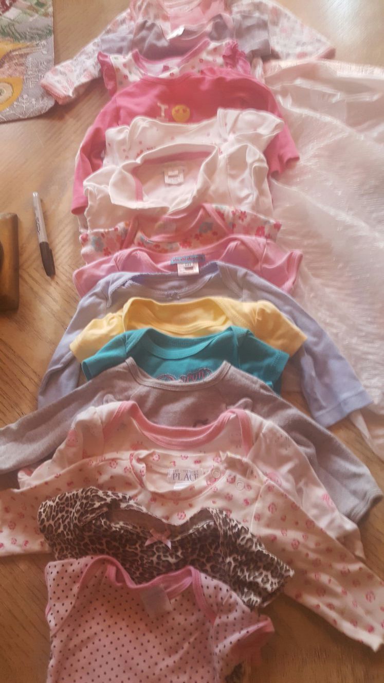 16 onesies size 3-6 months
