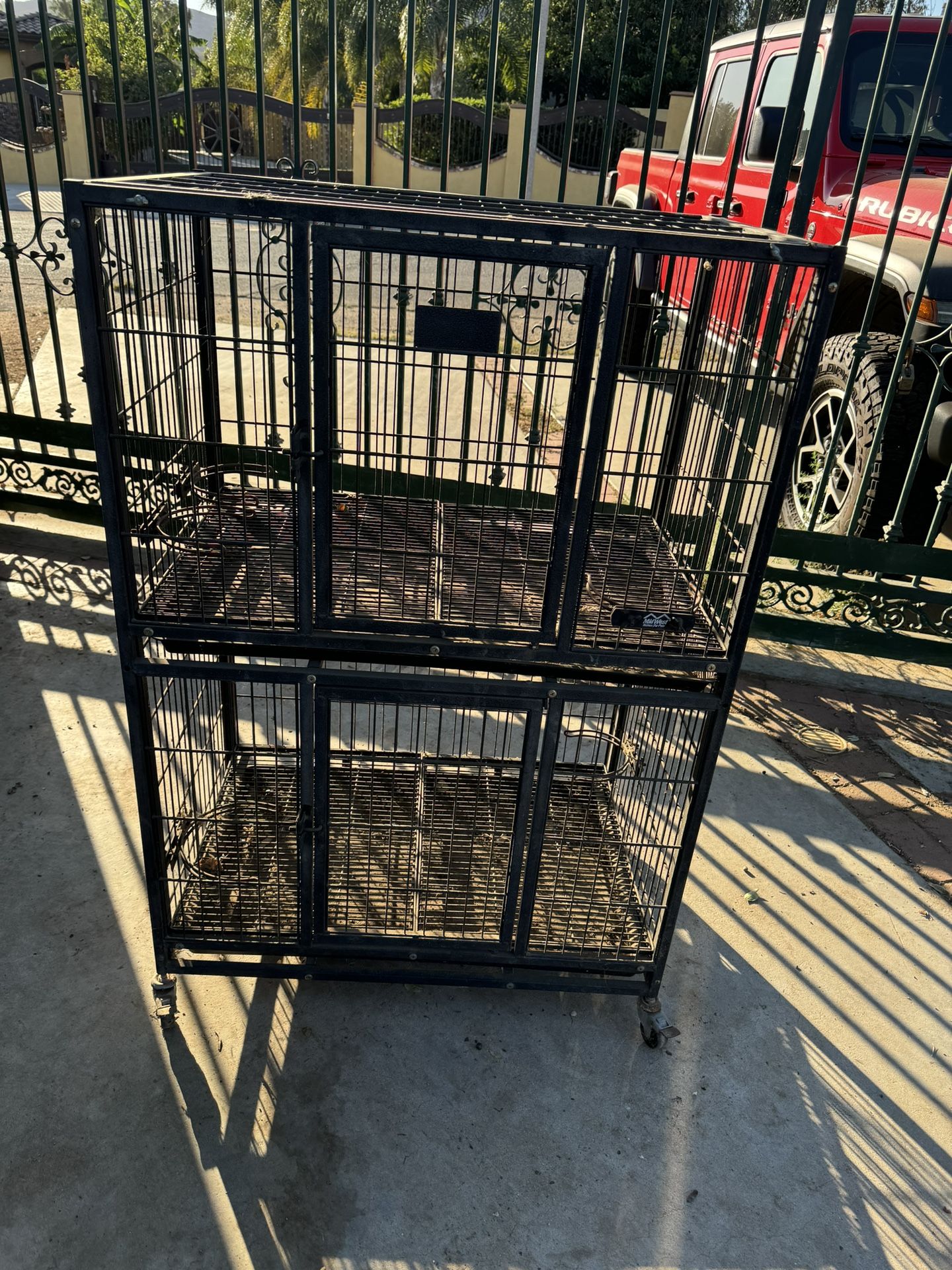 Two Tier Dog Kennel Crate