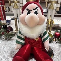 DJSNEY GRUMPY CHRISTMAS  ELF PLUSH! 15 INCH - NEW CONDITION WITH TAGS 