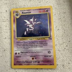 Haunter holo from fossil