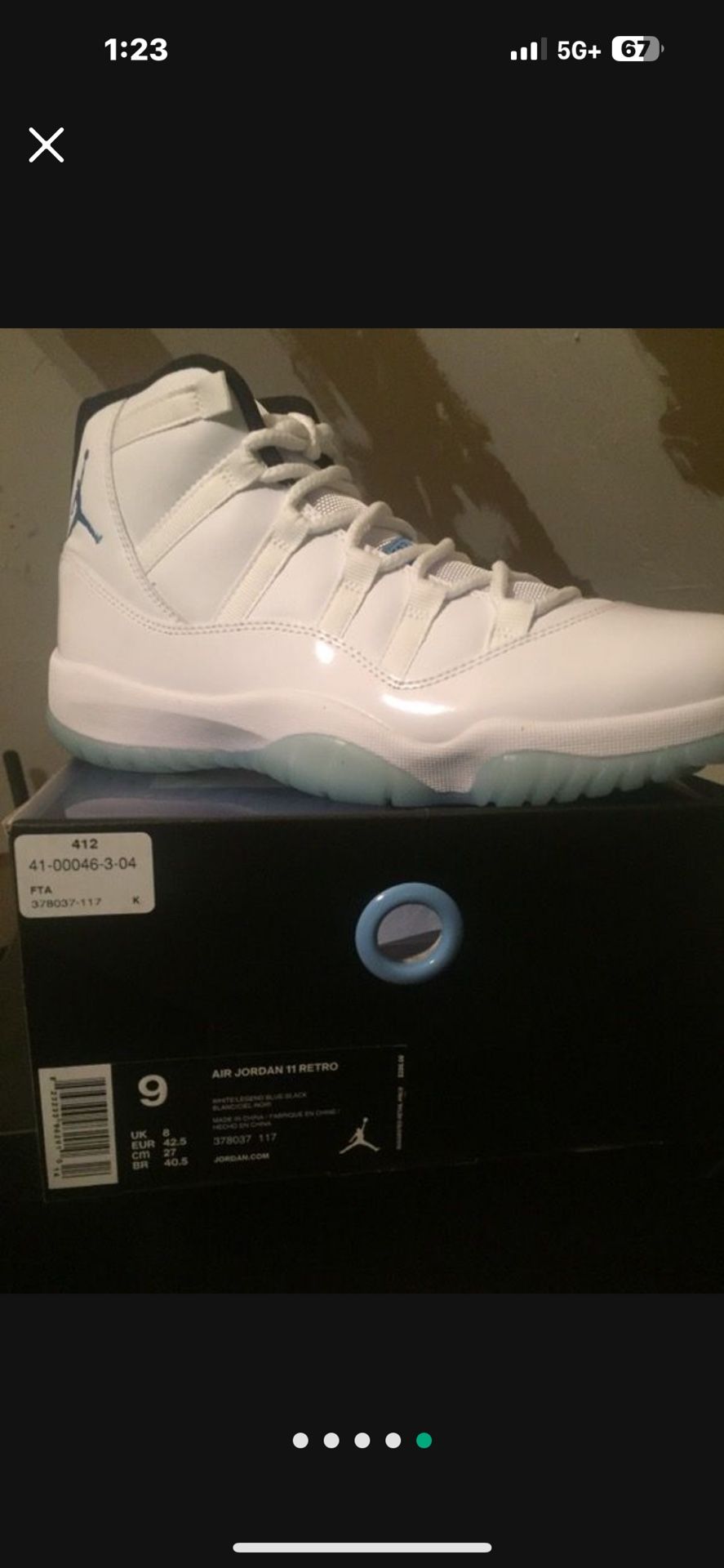 Size 9 Jordan Concords And Egg Plant Posits 